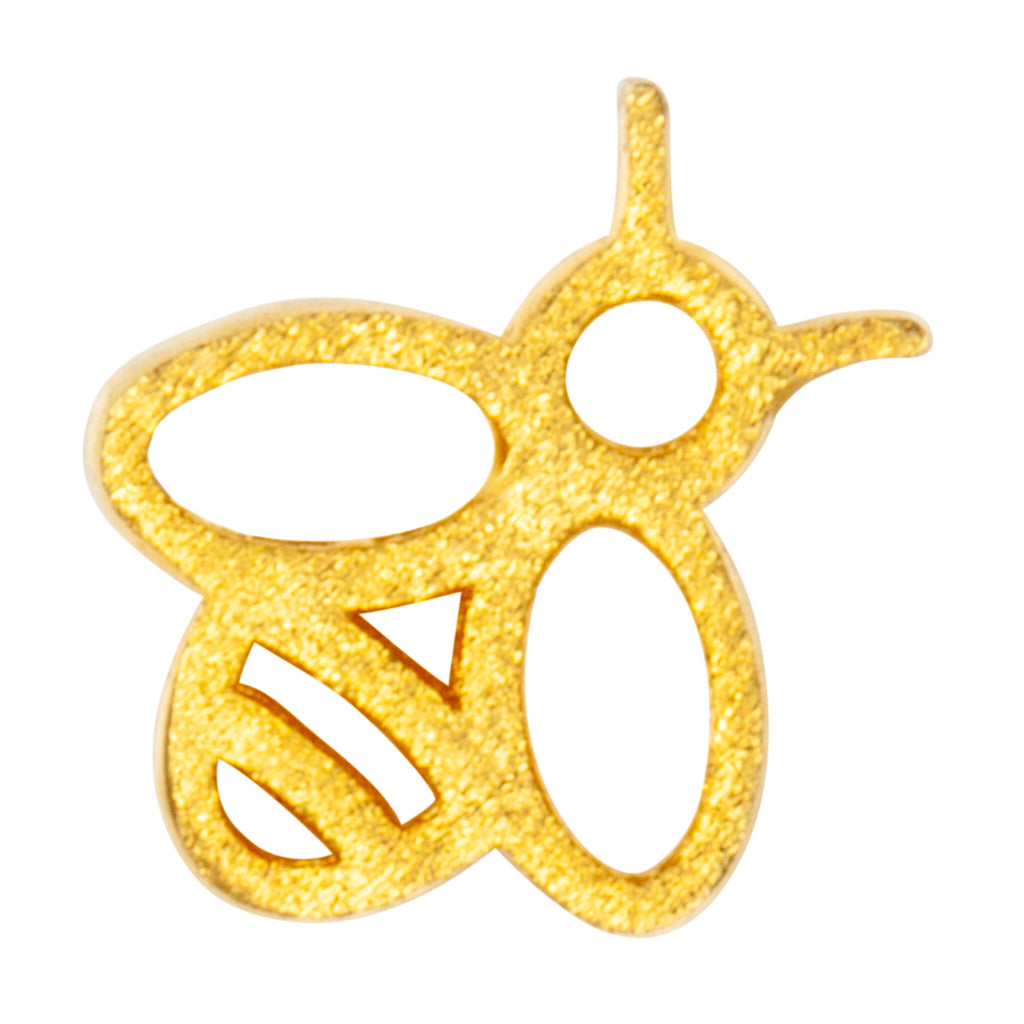 LuLu Copenhagen Bzzzz ørestik, 1 stk - forgyldt - Bahne